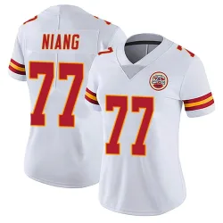 Women's Lucas Niang Kansas City Chiefs No.77 Limited Vapor Untouchable Jersey - White