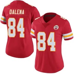 Women's Mac Dalena Kansas City Chiefs No.84 Limited Team Color Vapor Untouchable Jersey - Red