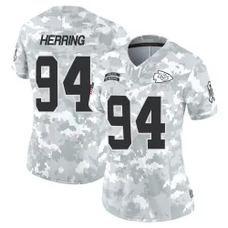 Women's Malik Herring Kansas City Chiefs No.94 Limited 2024 Salute to Service Jersey - Arctic Camo
