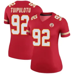 Women's Marlon Tuipulotu Kansas City Chiefs No.92 Legend Color Rush Jersey - Red