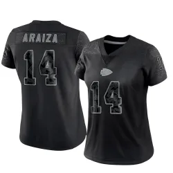 Women's Matt Araiza Kansas City Chiefs No.14 Limited Reflective Jersey - Black