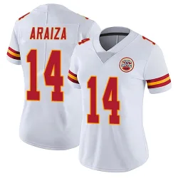 Women's Matt Araiza Kansas City Chiefs No.14 Limited Vapor Untouchable Jersey - White