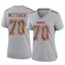 Women's McKade Mettauer Kansas City Chiefs No.70 Game Atmosphere Fashion Jersey - Gray
