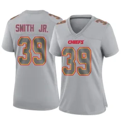 Women's Melvin Smith Jr. Kansas City Chiefs No.39 Game Atmosphere Fashion Jersey - Gray