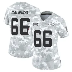 Women's Mike Caliendo Kansas City Chiefs No.66 Limited 2024 Salute to Service Jersey - Arctic Camo