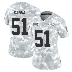 Women's Mike Danna Kansas City Chiefs No.51 Limited 2024 Salute to Service Jersey - Arctic Camo
