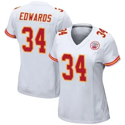 Women's Mike Edwards Kansas City Chiefs No.34 Game Jersey - White