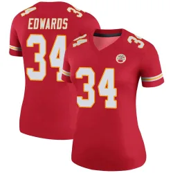 Women's Mike Edwards Kansas City Chiefs No.34 Legend Color Rush Jersey - Red