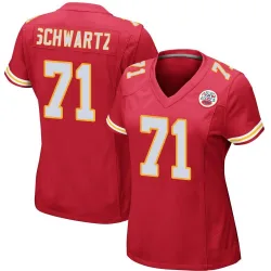 Women's Mitchell Schwartz Kansas City Chiefs No.71 Game Team Color Jersey - Red