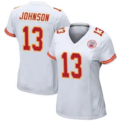 Women's Nazeeh Johnson Kansas City Chiefs No.13 Game Jersey - White
