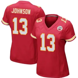 Women's Nazeeh Johnson Kansas City Chiefs No.13 Game Team Color Jersey - Red