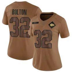 Women's Nick Bolton Kansas City Chiefs No.32 Limited 2023 Salute To Service Jersey - Brown