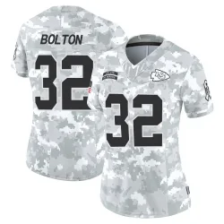 Women's Nick Bolton Kansas City Chiefs No.32 Limited 2024 Salute to Service Jersey - Arctic Camo
