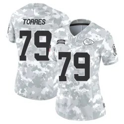 Women's Nick Torres Kansas City Chiefs No.79 Limited 2024 Salute to Service Jersey - Arctic Camo