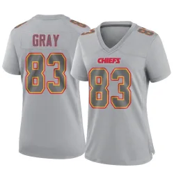 Women's Noah Gray Kansas City Chiefs No.83 Game Atmosphere Fashion Jersey - Gray