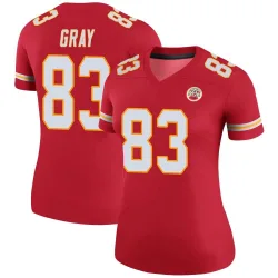 Women's Noah Gray Kansas City Chiefs No.83 Legend Color Rush Jersey - Red