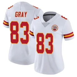 Women's Noah Gray Kansas City Chiefs No.83 Limited Vapor Untouchable Jersey - White