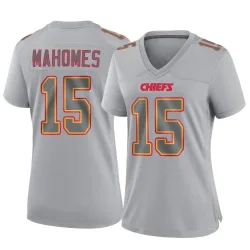 Women's Patrick Mahomes Kansas City Chiefs No.15 Game Atmosphere Fashion Jersey - Gray