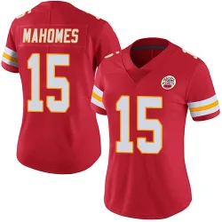 Women's Patrick Mahomes Kansas City Chiefs No.15 Limited Team Color Vapor Untouchable Jersey - Red