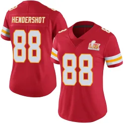 Women's Peyton Hendershot Kansas City Chiefs No.88 Limited Team Color Vapor Untouchable Super Bowl LIX Jersey - Red