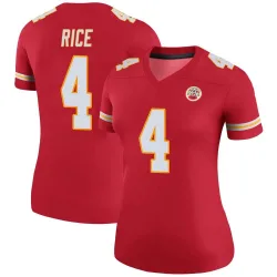Women's Rashee Rice Kansas City Chiefs No.4 Legend Color Rush Jersey - Red