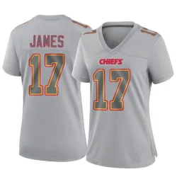 Women's Richie James Kansas City Chiefs No.17 Game Atmosphere Fashion Jersey - Gray