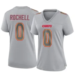 Women's Robert Rochell Kansas City Chiefs No.0 Game Atmosphere Fashion Jersey - Gray