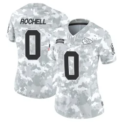 Women's Robert Rochell Kansas City Chiefs No.0 Limited 2024 Salute to Service Jersey - Arctic Camo