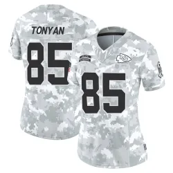 Women's Robert Tonyan Kansas City Chiefs No.85 Limited 2024 Salute to Service Jersey - Arctic Camo