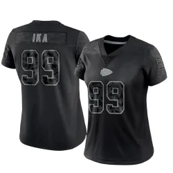 Women's Siaki Ika Kansas City Chiefs No.99 Limited Reflective Jersey - Black