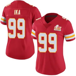 Women's Siaki Ika Kansas City Chiefs No.99 Limited Team Color Vapor Untouchable Super Bowl LIX Jersey - Red