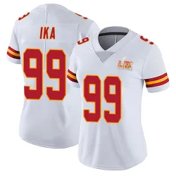 Women's Siaki Ika Kansas City Chiefs No.99 Limited Vapor Untouchable Super Bowl LIX Jersey - White