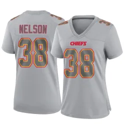 Women's Steven Nelson Kansas City Chiefs No.38 Game Atmosphere Fashion Jersey - Gray