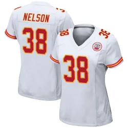 Women's Steven Nelson Kansas City Chiefs No.38 Game Jersey - White