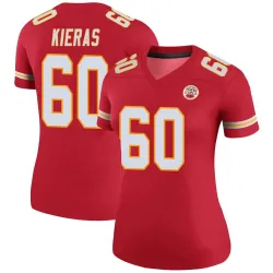 Women's Tautvydas Kieras Kansas City Chiefs No.60 Legend Color Rush Jersey - Red