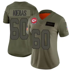 Women's Tautvydas Kieras Kansas City Chiefs No.60 Limited 2019 Salute to Service Jersey - Camo