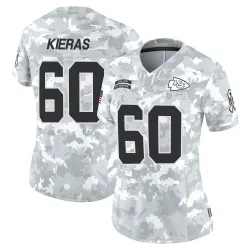 Women's Tautvydas Kieras Kansas City Chiefs No.60 Limited 2024 Salute to Service Jersey - Arctic Camo