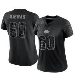 Women's Tautvydas Kieras Kansas City Chiefs No.60 Limited Reflective Jersey - Black