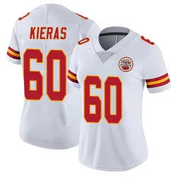 Women's Tautvydas Kieras Kansas City Chiefs No.60 Limited Vapor Untouchable Jersey - White