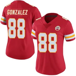 Women's Tony Gonzalez Kansas City Chiefs No.88 Limited Team Color Vapor Untouchable Jersey - Red