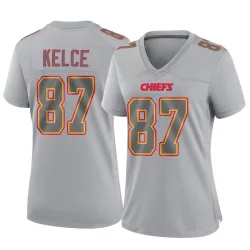 Women's Travis Kelce Kansas City Chiefs No.87 Game Atmosphere Fashion Jersey - Gray