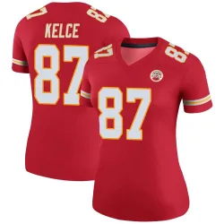 Women's Travis Kelce Kansas City Chiefs No.87 Legend Color Rush Jersey - Red