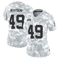 Women's Tre Watson Kansas City Chiefs No.49 Limited 2024 Salute to Service Jersey - Arctic Camo