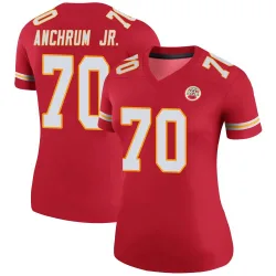 Women's Tremayne Anchrum Jr. Kansas City Chiefs No.70 Legend Color Rush Jersey - Red