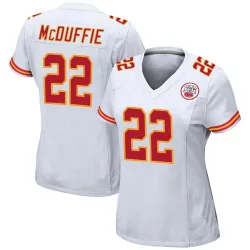Women's Trent McDuffie Kansas City Chiefs No.22 Game Jersey - White