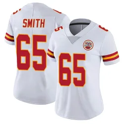 Women's Trey Smith Kansas City Chiefs No.65 Limited Vapor Untouchable Jersey - White