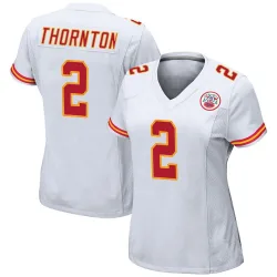 Women's Tyquan Thornton Kansas City Chiefs No.2 Game Jersey - White