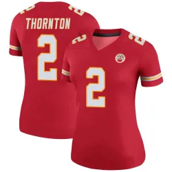 Women's Tyquan Thornton Kansas City Chiefs No.2 Legend Color Rush Jersey - Red