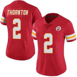 Women's Tyquan Thornton Kansas City Chiefs No.2 Limited Team Color Vapor Untouchable Jersey - Red