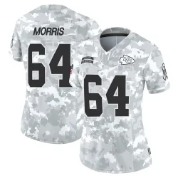 Women's Wanya Morris Kansas City Chiefs No.64 Limited 2024 Salute to Service Jersey - Arctic Camo